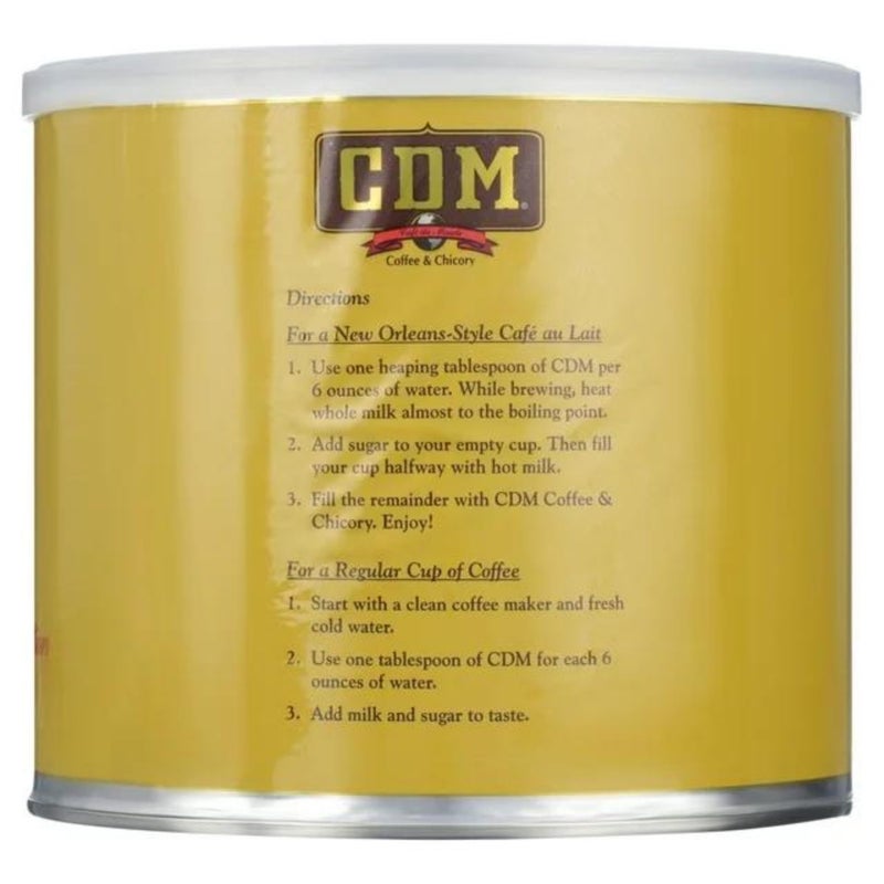CDM Ground Coffee & Chicory Regular Grind, 34.5oz Can (Pack of 1) - Image 2